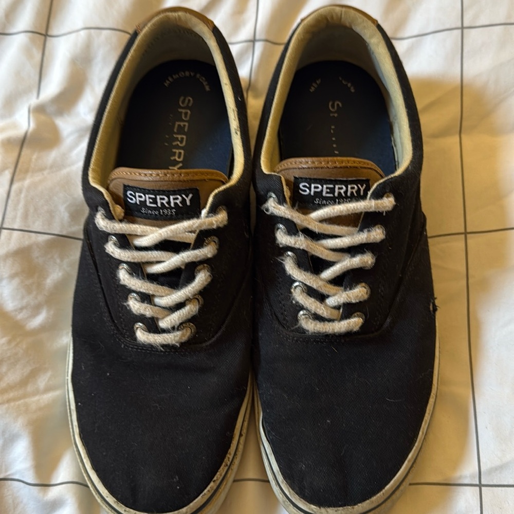 Sperry Black Canvas Sneakers
